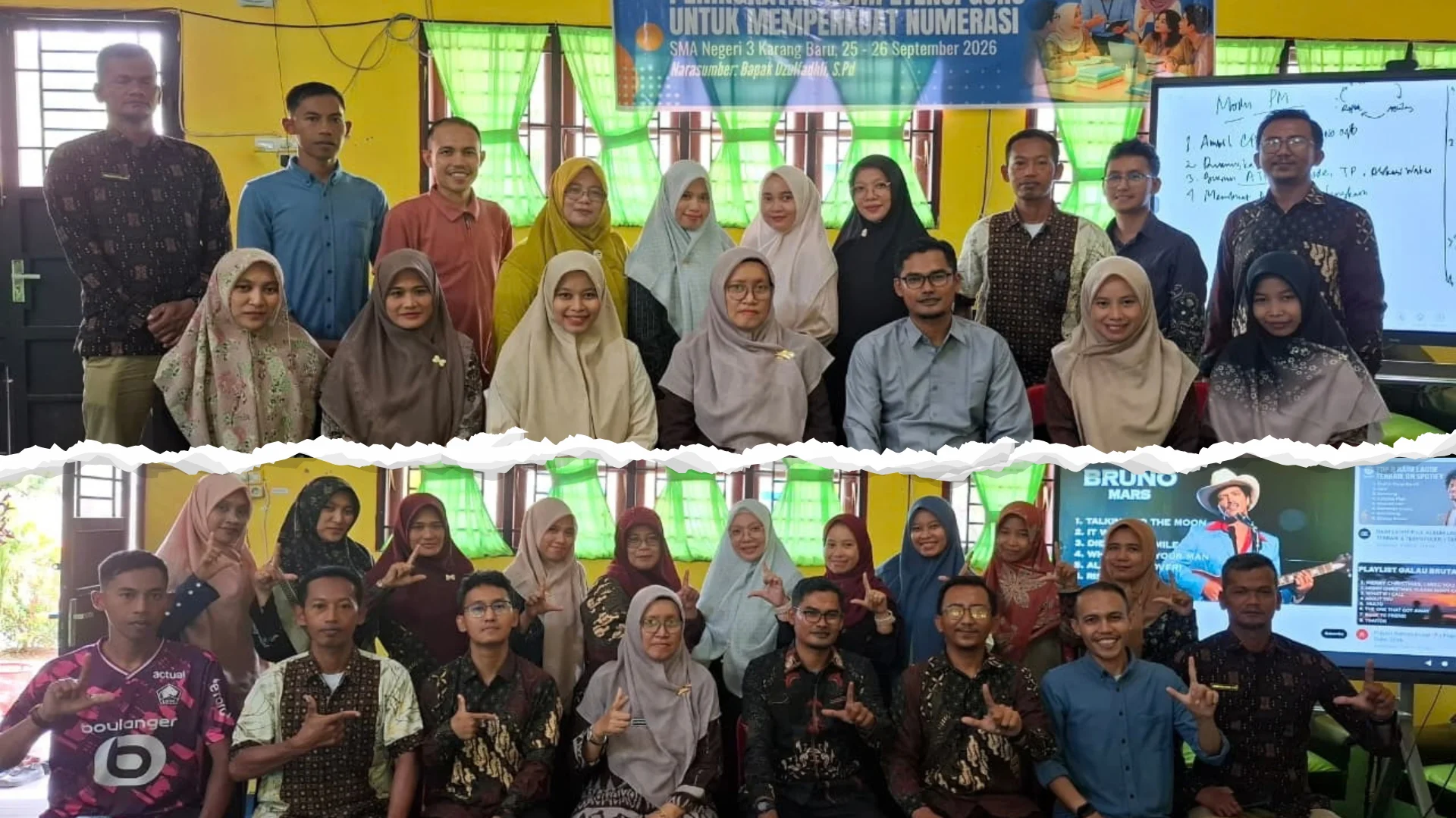 Pelatihan Peningkatan Kompetensi Guru Perkuat Numerasi di SMA Negeri 3 Karang Baru